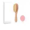 Set de Cepillo y Peine para Bebé Más Vendido en Amazon Cepillo para el Cabello de Recién Nacido con Cerdas Suaves, Cepillo de Pelo de Cabra Natural