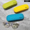 Estuche para gafas de verano con diseño de tela de lanzadera de hierro, moderno, sencillo, resistente a la compresión, ligero y para hombres y mujeres.