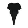Macacão Sexy de Tricô Mesh Spice Girls Feminino Kardashian Slim-fit Macacão Camiseta de Manga Curta Verão Top Básico
