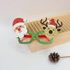 Natal cocar chifre de alce headband chapéu de Natal grampo de cabelo crianças adultas engraçado Papai Noel óculos acessórios para o cabelo