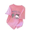 Camiseta Branca de Verão Fofa Simples de Manga Curta para Mulheres 2025 Nova Camiseta de Tamanho Grande Top Solto com Efeito Emagrecedor Gola Redonda Ins