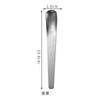 Colher de Aço Inoxidável com Cabeça Plana para Uso Doméstico, Colher Moderna Estilo Nórdico, Colher de Sorvete com Cabo Longo, Colher para Bolo e Sobremesa, Colher para Recheio de Pastel