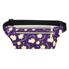 Bolso de Pecho para Mujer con Estampado de Dibujos Animados, Moderno, Ligero, Ajustado, Bolso de Cintura para Teléfono Móvil, Bolso de Hombro Portátil para Exteriores, Bolso Cruzado Pequeño
