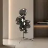 Lámpara de Pie Lava de Lujo Ligero Estilo Italiano, Lámpara de Atmósfera Artística Lateral para Sofá de Sala de Estar Moderna, Iluminación LED para Sala de Muestras