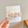 Grampo de Cabelo Florido Estilo Férias de Verão, Grampo Artefato para Tirar Fotos de Menina Fofa, Acessórios de Cabelo Versáteis Presilha Lateral Adorno de Cabeça