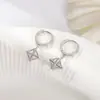 Novos Brincos 2025 para Mulheres Coreanos Casuais Brincos Personalizados Estrela de Oito Pontas Poligonal Brincos de Alto Padrão Brincos Retrô