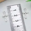 1 Novo Pingente Pingente de Liga de Prata Antiga Recortado Coração Cruz DIY Pulseira Colar Acessórios de Joalheria
