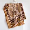 Jarrón Jacquard con Diseño de Flor de Anacardo Paisley Vintage, Chal Grande para Mujer, Bufanda Jacquard de Doble Cara Imitación Cachemira, Nuevo Estilo Otoño/Invierno 2026