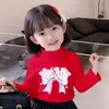 Y2370# Camiseta de manga larga de terciopelo alemán para niños y niñas, ropa infantil, nuevo abrigo de otoño, camiseta básica para niños grandes, camiseta de moda