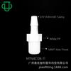 Jiyou Pp Plástico Blanco 1/8Npt-1/4Nt Rosca Exterior Recto Barb para Manguera de Goma