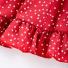 Ropa infantil al por mayor transfronteriza verano nuevo falda infantil ola coreana lunares niñas tirantes manga mariposa cintura lindo vestido de princesa