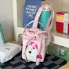Nueva Bolsa para Botella de Agua de Dibujos Animados para Estudiantes para Mujeres, Bolso Cruzado Portátil, Bolsa Ligera con Cordón para Teléfono, Bolso de Hombro Versátil