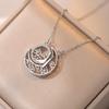 Colar Feminino Moda Transfronteiriça Pingente Flor Amor com Pedra Preciosa Design de Nicho Corrente para Clavícula Versátil Joias Atacado