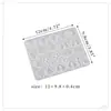 Molde para pendientes colgantes de gota de cristal diy hojas amor luna cruz pendiente molde de silicona