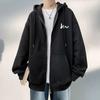 Cardigan Suéter Masculino Outono e Inverno Novo Casaco Com Capuz Casaco Solto Moderno Simples Criativo Americano Pesado Estudante