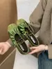 Primer Encuentro Ji Wenrou Brisa Nocturna Nicho Plisado Con Cordones Zapatos Planos de Ballet Zapatos Individuales para Mujer 2026 Nuevos Zapatos Mary Jane de Satén