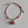 Pulseras Coloridas para Niños y Bebés, Pulseras de Hilo Rojo, Pulseras para Parejas, Joyería de Estilo Chino Tradicional, Regalos de Atracción Turística, Souvenirs