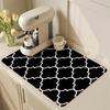 Tapete Drenante para Cocina, Absorbente de Agua, Secado Rápido, Posavasos de Barro Diatomeas, Limpiable, No Requiere Lavado, Manteles Individuales de Fácil Cuidado, Tapete Aislante Antiescaldamiento de Color Puro