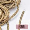 4-6mm color redondo full diamond bolsa interior cuerda de algodón taladro de strass tira de tubo accesorios para bolsa de zapatos accesorios diy decoración de ropa