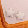Patch de Botão de Estrela de Cinco Pontas de Tecido Simples Patch para Grampo de Cabelo Infantil Feito à Mão Acessórios para Capa de Celular Fivela de Sapato