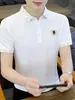 Camisa Transfronteriza Camisa de Manga Corta para Hombre Solapa Top de Verano de Moda para Hombre Camiseta de Verano