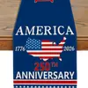 Camino de mesa para el Día de la Independencia de Estados Unidos 2026 Aniversario 250º Conmemorativo Mantel Decorativo Adecuado para Sala de Estar Mesa de Café Cocina Mesa de Comedor