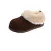Botas de neve quentes de sola grossa batatinha feminina inverno novo versátil sola macia peludas sapatos de pelúcia espessados Birkenstock sapatos de algodão