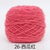 0.15kg Hilo de Terciopelo de Ardilla de Grosor Medio para Tejer Sombrero Hilo para Ramo de Flores Manta Rosa Hilo Worsted para Tejer a Mano