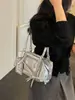Bolso de Axila Retro de Nicho Gran Capacidad Bolso de Motocicleta para Mujer 2026 Verano Nuevo Bolso Sencillo Tipo Almohada Bolso de Hombro