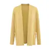 Atacado de Roupas Femininas Transfronteiriças Estilo Europeu e Americano Bolso Lateral Gola Fininha Homem de Papel Cardigã Top de Proteção Solar de Verão Malharia