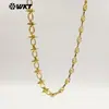 Bc271 Cadena de Latón Texturizado Única y Distintiva con Forma de Clavo Pequeño DIY Cadena Pesada Hip-Hop Unisex para Collar Joyería