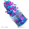 Cross-border Hot Sale Halloween Purple Nail Art Set 12 Cores Mixed Nail Art Sequin Espumante Gradiente Laser Pó
