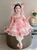 Vestido de Princesa Lolita para Niñas Vestido de Verano 2026 Nuevo Vestido de Hada de las Flores para Bebé Vestido de Cumpleaños Super Hada
