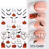 FULL BEAUTY Pegatinas Transfronterizas para Uñas Halloween Espinas Calabaza Francesa Linda Hello Kitty Pegatinas para Uñas