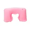 Almohada de Camping de PVC Afelpado en Forma de U, Almohada Cervical, Almohada para la Espalda, Almohada de Aviación, Almohada para Avión, Almohada de Viaje, Almohada Inflable, Soporte para el Cuello