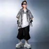 Ropa Infantil Moderna de Danza Urbana Hip-Hop Ropa Infantil Marca Trendy Estilo Urbano Cool Set de Ropa Infantil Disfraz para Actuación Hip-Hop Verano para Niños