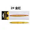Plancha de hierro costera larga 10g-100g meneo lento lance largo pesca en mar con ojos pez plomo 10 colores papel de color láser bolsa de PVC