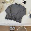 Ropa para Niños Ningli Ropa para Niñas Primavera y Otoño Nuevo Camiseta Básica de Cuello Alto Medio para Niños Estilo Otoño Camiseta de Manga Larga Tops para Bebé