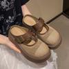 Pantuflas Birkenstock Zapatos de Mujer Primavera y Verano Nuevos Malla Hueca Medias Zapatillas Sandalias de Punta Cerrada con Suela Gruesa Zapatos Perezosos