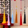 Pingente de Borla para Espada com Nó de Bambu Estilo Antigo Pingente de Bolsa DIY Nova Decoração Estilo Chinês Hanfu Pingente de Marcador de Página