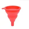 Venta directa de fábrica embudo retráctil mini de silicona pura embudo plegable portátil para aceite resistente a altas temperaturas suministros de cocina