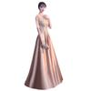 Vestido de Noche Dorado Champagne para Mujer 2026 Nuevo Estilo Banquete Elegante Temperamento Socialité Anfitriona Vestido Largo