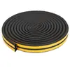 Tira de sellado autoadhesiva de EPDM para puertas y ventanas, para puertas corredizas y puertas de madera, tira de sellado amortiguadora y anticolisión