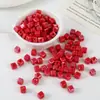 Dopamina Coloridos 6mm Cerámica Cuadrado Pequeño Cuentas Sueltas DIY Pulsera Collar Cadena de Teléfono Móvil Joyería con Cuentas Accesorios