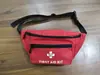 Kit de Primeros Auxilios para Exteriores Transfronterizo Nuevo Bolsa de Cintura Deportiva de Tela Oxford Roja Adecuado para Hombres y Mujeres Bolsa de Almacenamiento Portátil