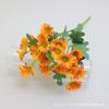 Pequeño ramo de margaritas de simulación, manzanilla, decoración de boda, hogar, flor de crisantemo silvestre, orquídea saltarina, flor artificial fresca, flor de seda