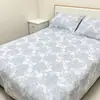 Novo Conjunto de Três Peças para Cama Estampado Espesso com Fronhas Lençol Estilo Capa de Cama para Casa Casal Antiderrapante Conjunto de Capa de Cama Venda por Atacado