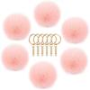 Bola de Pelo de Conejo Rex, Bola de Pelo Artificial, Accesorios para Joyería DIY, Llavero, Colgante de Bola de Pelo de Imitación, Esponjoso Creativo