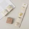 Bolsa de Joias de Couro com Fecho de Pressão, Bolsa Portátil Off-White para Armazenamento de Joias, Pequena Bolsa de Tecido para Anéis e Colares, Atacado
