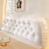 Almofada de cabeceira, travesseiro macio para a cama, encosto grande para ler no dormitório, suporte lombar para mulheres